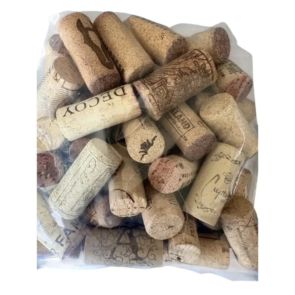50 Natural And Synthetic Corks From Wine Bottles For Crafts, Weddings, Decor